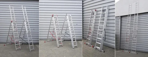 Drabina aluminiowa 3-elementowa 3×9